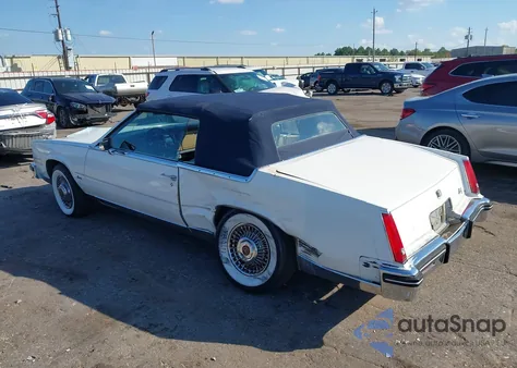 1984 Cadillac Eldorado Biarritz из США, поврежденный, VIN 1G6AL6785EE668545